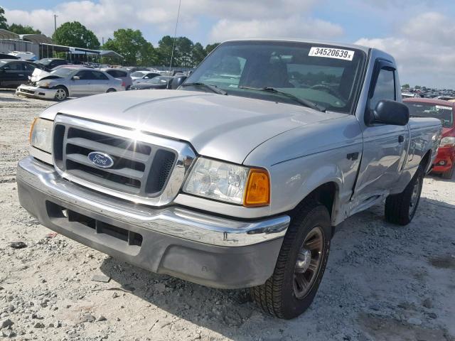 1FTYR10D84PA20754 - 2004 FORD RANGER SILVER photo 2