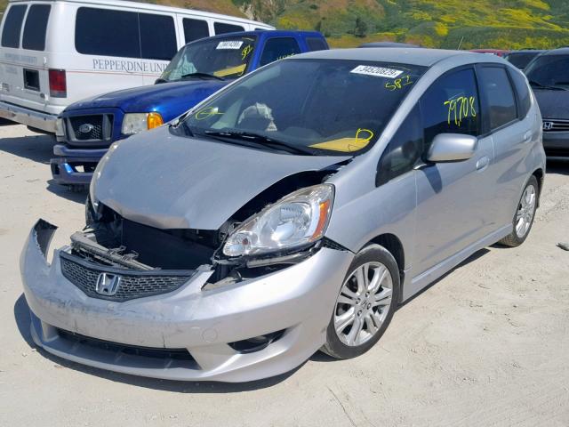JHMGE8H59BC027602 - 2011 HONDA FIT SPORT SILVER photo 2