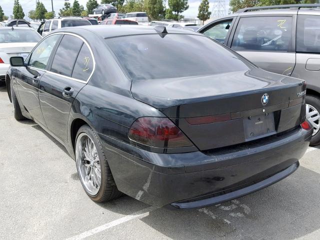 WBAGL63413DP65624 - 2003 BMW 745 I BLACK photo 3