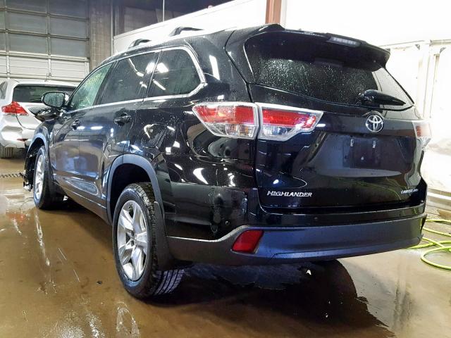 5TDDKRFH6FS221010 - 2015 TOYOTA HIGHLANDER BLACK photo 3