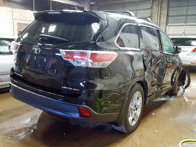 5TDDKRFH6FS221010 - 2015 TOYOTA HIGHLANDER BLACK photo 4