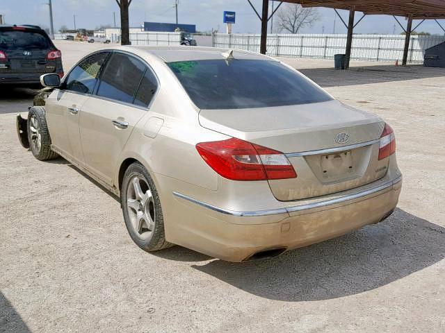 KMHGC4DD1CU175246 - 2012 HYUNDAI GENESIS 3. GOLD photo 3