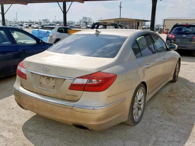 KMHGC4DD1CU175246 - 2012 HYUNDAI GENESIS 3. GOLD photo 4