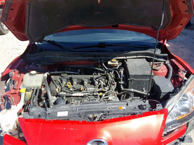 JM1BL1U69B1412466 - 2011 MAZDA 3 S RED photo 7