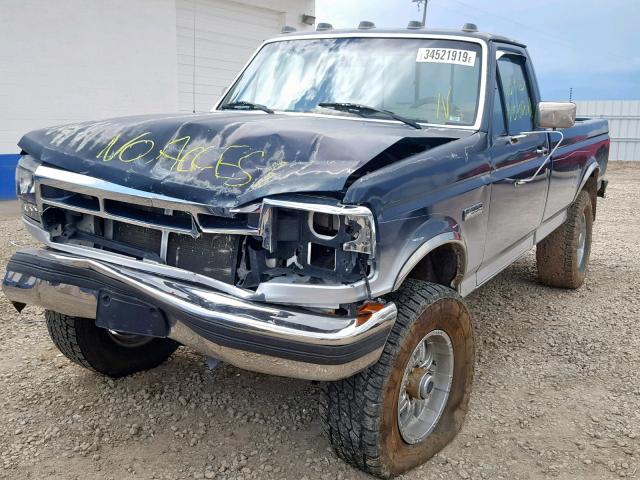 2FTHF36G6SCA22670 - 1995 FORD F350 TWO TONE photo 2