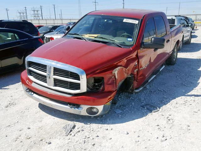 3D7KR29CX6G146147 - 2006 DODGE RAM 2500 RED photo 2