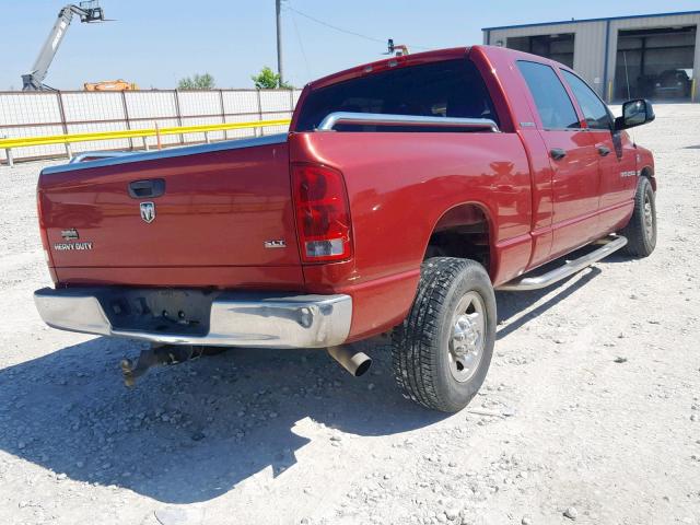 3D7KR29CX6G146147 - 2006 DODGE RAM 2500 RED photo 4