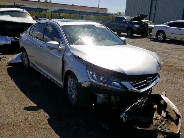 1HGCR3F89FA019023 - 2015 HONDA ACCORD EXL SILVER photo 1