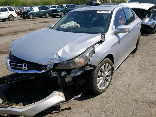 1HGCR3F89FA019023 - 2015 HONDA ACCORD EXL SILVER photo 2