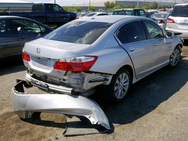 1HGCR3F89FA019023 - 2015 HONDA ACCORD EXL SILVER photo 4