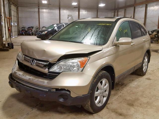 5J6RE48709L017369 - 2009 HONDA CR-V EXL GOLD photo 2