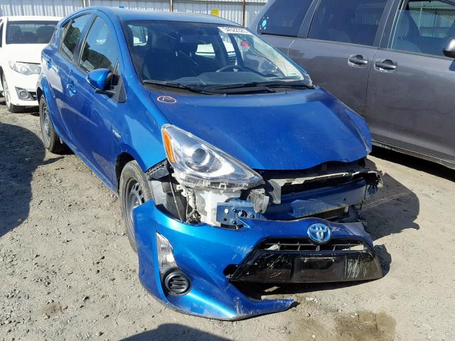 JTDKDTB36F1109085 - 2015 TOYOTA PRIUS C BLUE photo 1