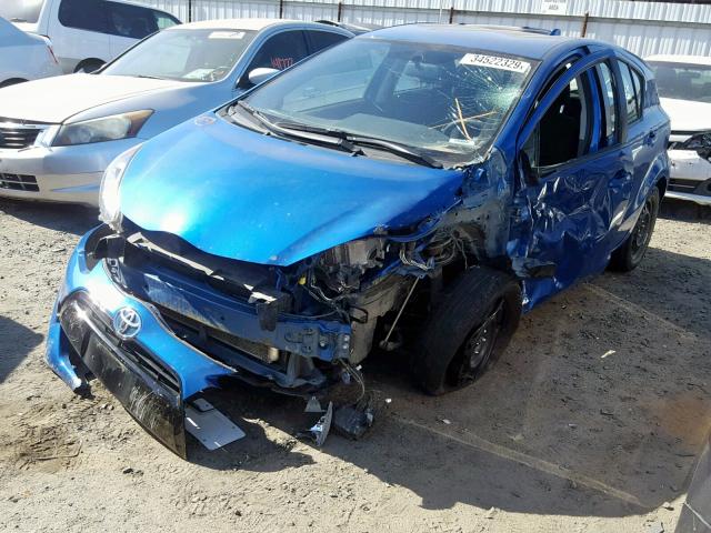 JTDKDTB36F1109085 - 2015 TOYOTA PRIUS C BLUE photo 2