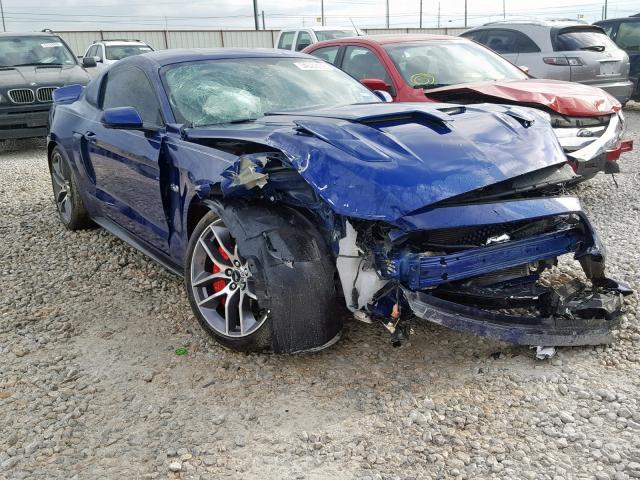 1FA6P8CF6G5302044 - 2016 FORD MUSTANG GT BLUE photo 1