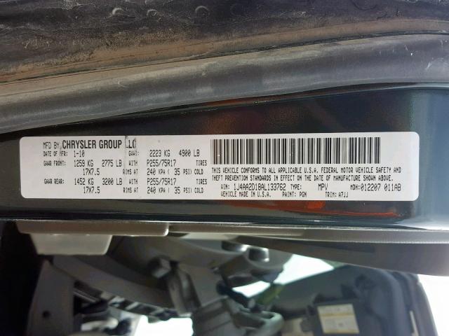 1J4AA2D18AL133762 - 2010 JEEP WRANGLER S GREEN photo 10