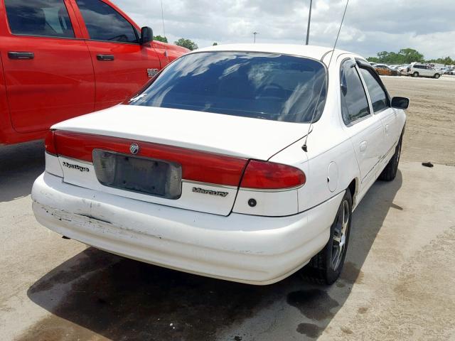 1MEFM6530WK655016 - 1998 MERCURY MYSTIQUE B WHITE photo 4