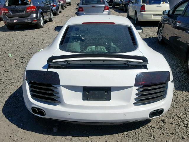 WUAAU34298N003678 - 2008 AUDI R8 4.2 QUA WHITE photo 6