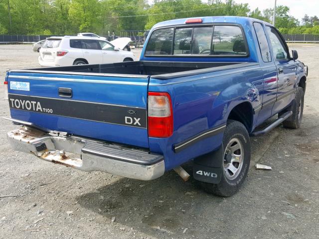 JT4VD22E7S0006508 - 1995 TOYOTA T100 XTRAC BLUE photo 4