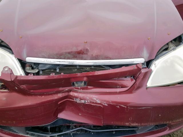 2HGES16403H918770 - 2003 HONDA CIVIC DX BURGUNDY photo 7