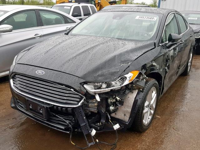 3FA6P0HR9DR167994 - 2013 FORD FUSION SE BLACK photo 2