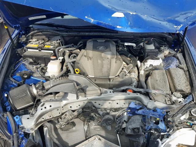 JTHBA1D20G5023104 - 2016 LEXUS IS 200T BLUE photo 7