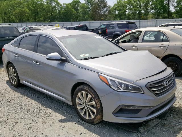 5NPE34AFXFH077140 - 2015 HYUNDAI SONATA SPO SILVER photo 1