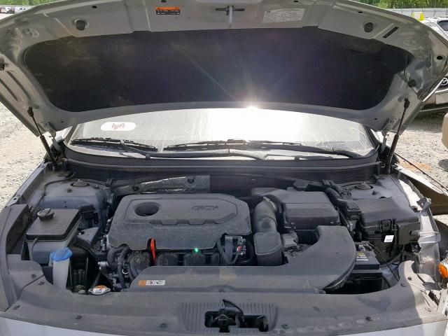 5NPE34AFXFH077140 - 2015 HYUNDAI SONATA SPO SILVER photo 7