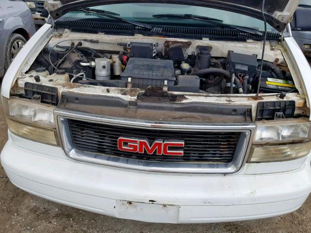 1GKDM19W5VB533528 - 1997 GMC SAFARI XT WHITE photo 7