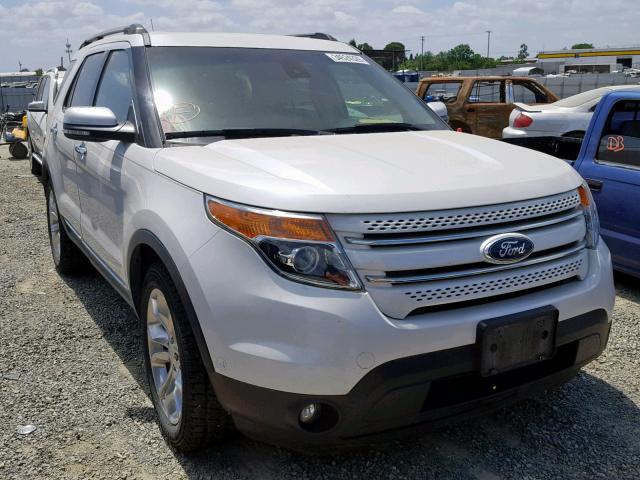 1FM5K8F80DGC86498 - 2013 FORD EXPLORER L WHITE photo 1