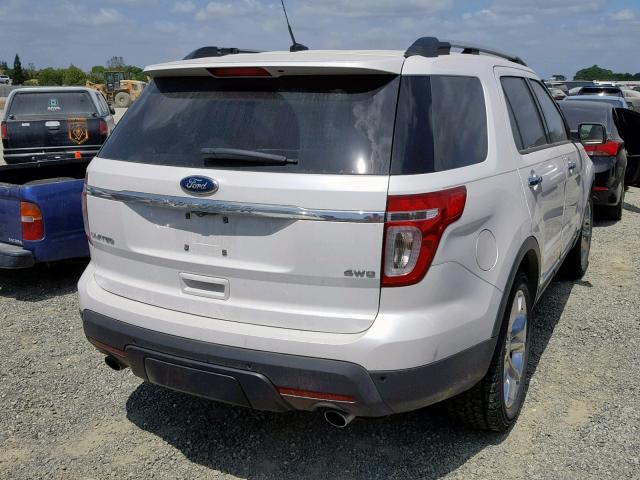 1FM5K8F80DGC86498 - 2013 FORD EXPLORER L WHITE photo 4