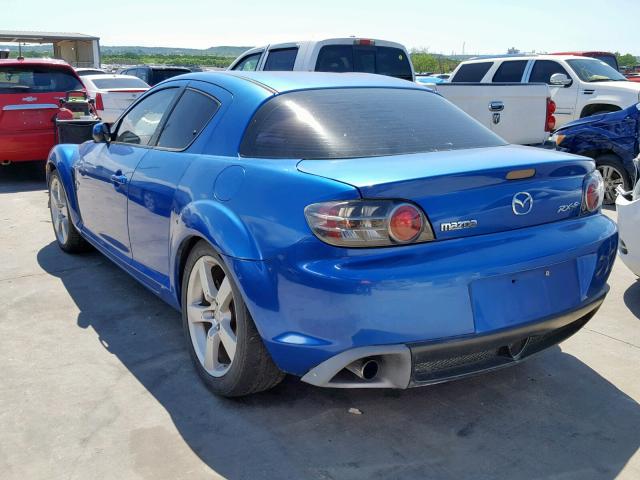 JM1FE173X40131587 - 2004 MAZDA RX8 BLUE photo 3