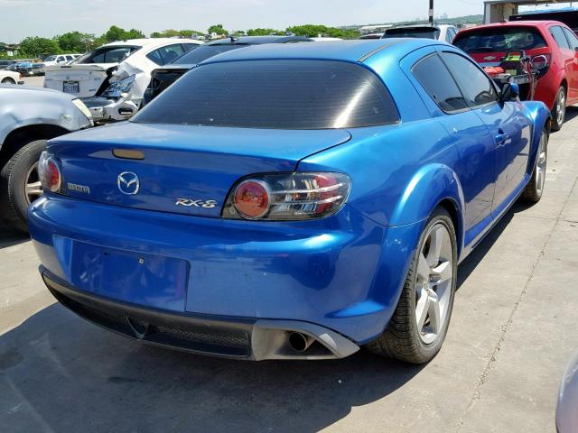 JM1FE173X40131587 - 2004 MAZDA RX8 BLUE photo 4