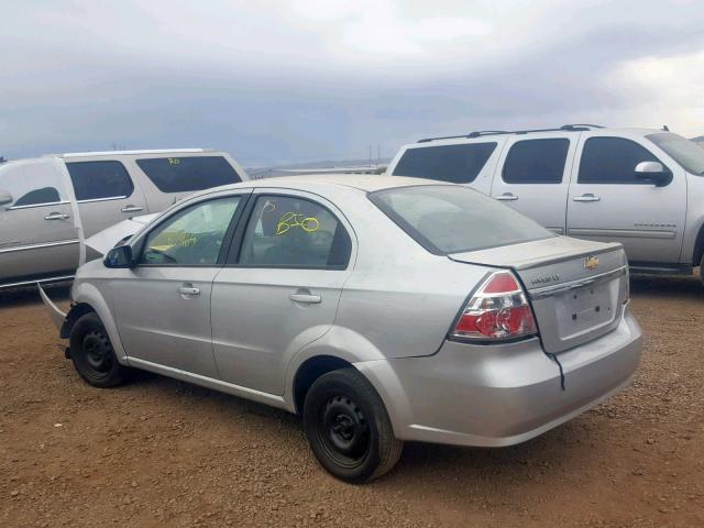 KL1TD5DE9BB121967 - 2011 CHEVROLET AVEO LS SILVER photo 3