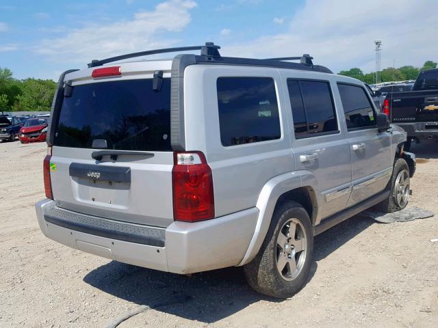 1J4RH4GK3AC157577 - 2010 JEEP COMMANDER SILVER photo 4