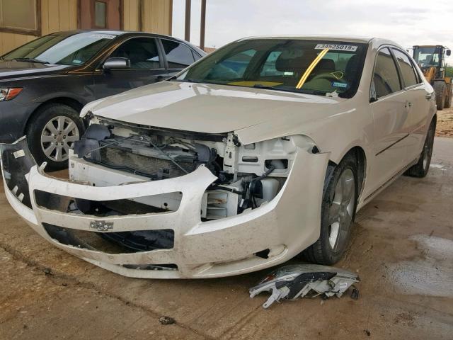 1G1ZC5E07CF361031 - 2012 CHEVROLET MALIBU 1LT WHITE photo 2