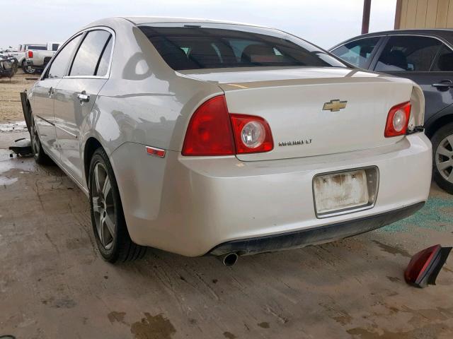 1G1ZC5E07CF361031 - 2012 CHEVROLET MALIBU 1LT WHITE photo 3