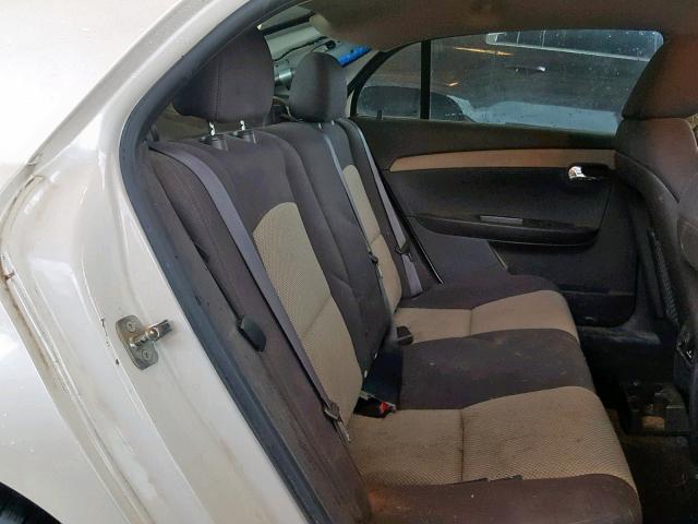 1G1ZC5E07CF361031 - 2012 CHEVROLET MALIBU 1LT WHITE photo 6