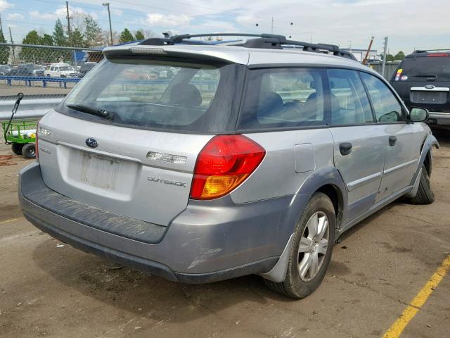 4S4BP61C957343805 - 2005 SUBARU LEGACY OUT SILVER photo 4