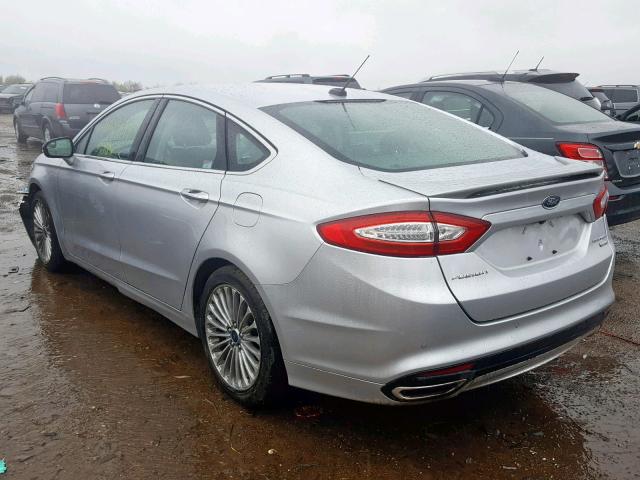 3FA6P0K92GR399687 - 2016 FORD FUSION TIT SILVER photo 3