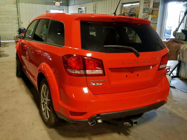 3C4PDCEG1HT564734 - 2017 DODGE JOURNEY GT ORANGE photo 3