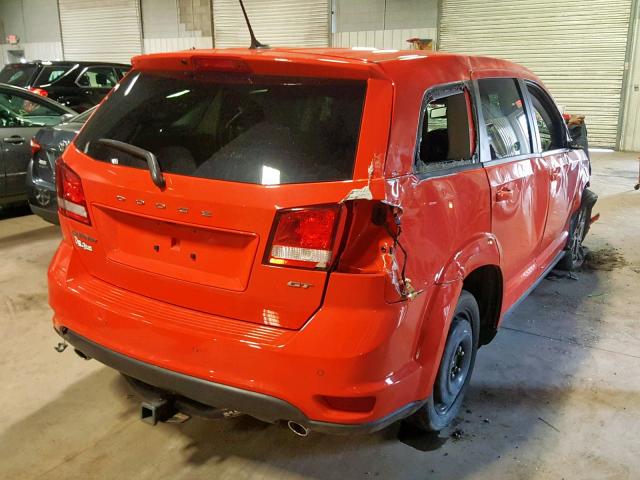 3C4PDCEG1HT564734 - 2017 DODGE JOURNEY GT ORANGE photo 4