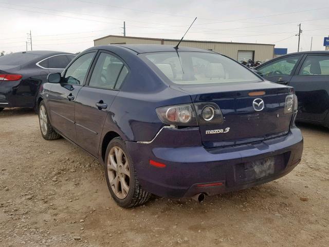 JM1BK32G991234661 - 2009 MAZDA 3 I BLUE photo 3