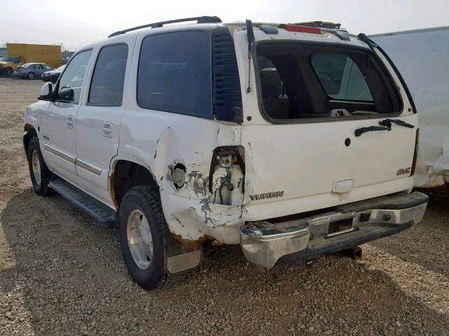 1GKEK13T16R149733 - 2006 GMC YUKON WHITE photo 3