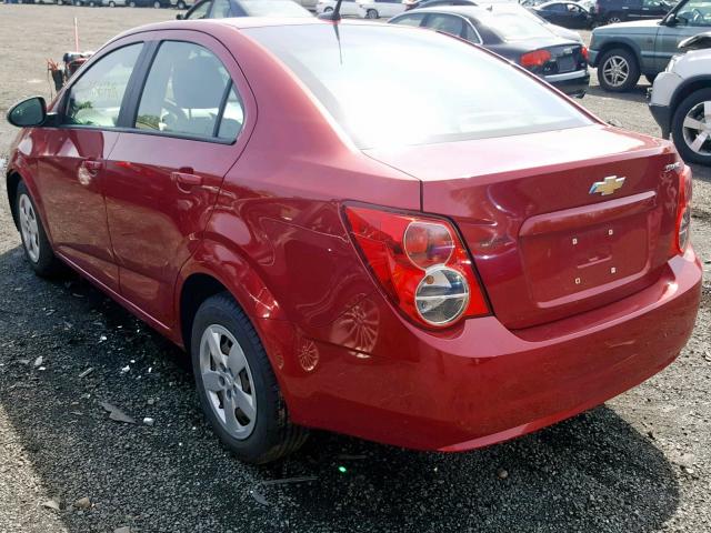1G1JA5SG7E4221161 - 2014 CHEVROLET SONIC LS 红色 照片 3