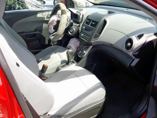 1G1JA5SG7E4221161 - 2014 CHEVROLET SONIC LS 红色 照片 5