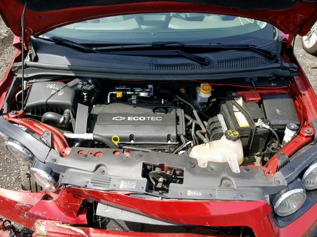 1G1JA5SG7E4221161 - 2014 CHEVROLET SONIC LS 红色 照片 7