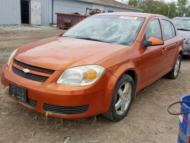 1G1AL55F367771034 - 2006 CHEVROLET COBALT LT ORANGE photo 2