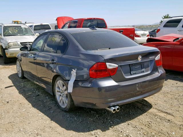 WBAVA37567NE27296 - 2007 BMW 328 I GRAY photo 3