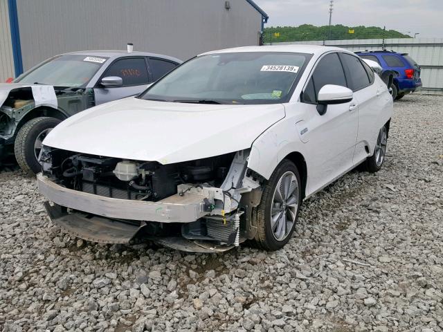 JHMZC5F16JC008775 - 2018 HONDA CLARITY WHITE photo 2