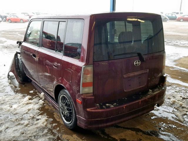 JTLKT324764034752 - 2006 TOYOTA SCION XB 勃艮第红 照片 3